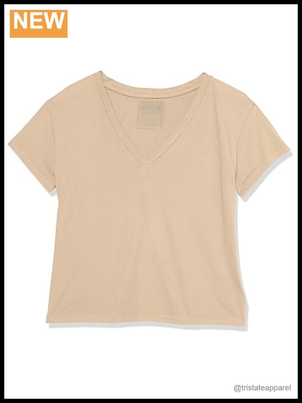 Organic Jersey V-Neck Short Sleeve T-Shirt